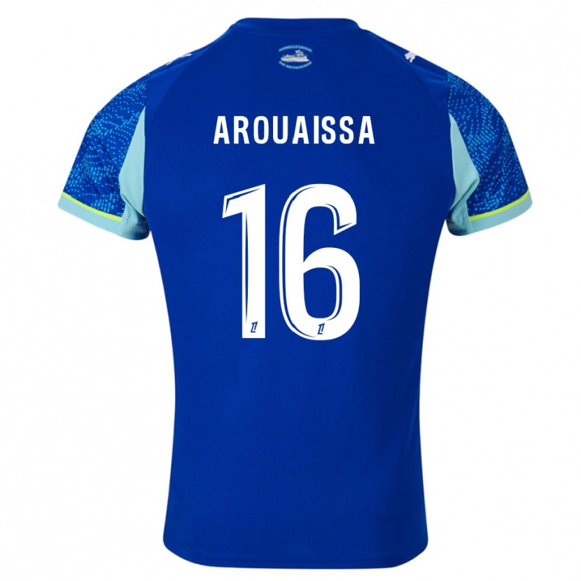 Danxen Homem Camisola Ines Arouaissa #16 Azul Celeste Branco Terceiro 2025/26 Camisa Brasil