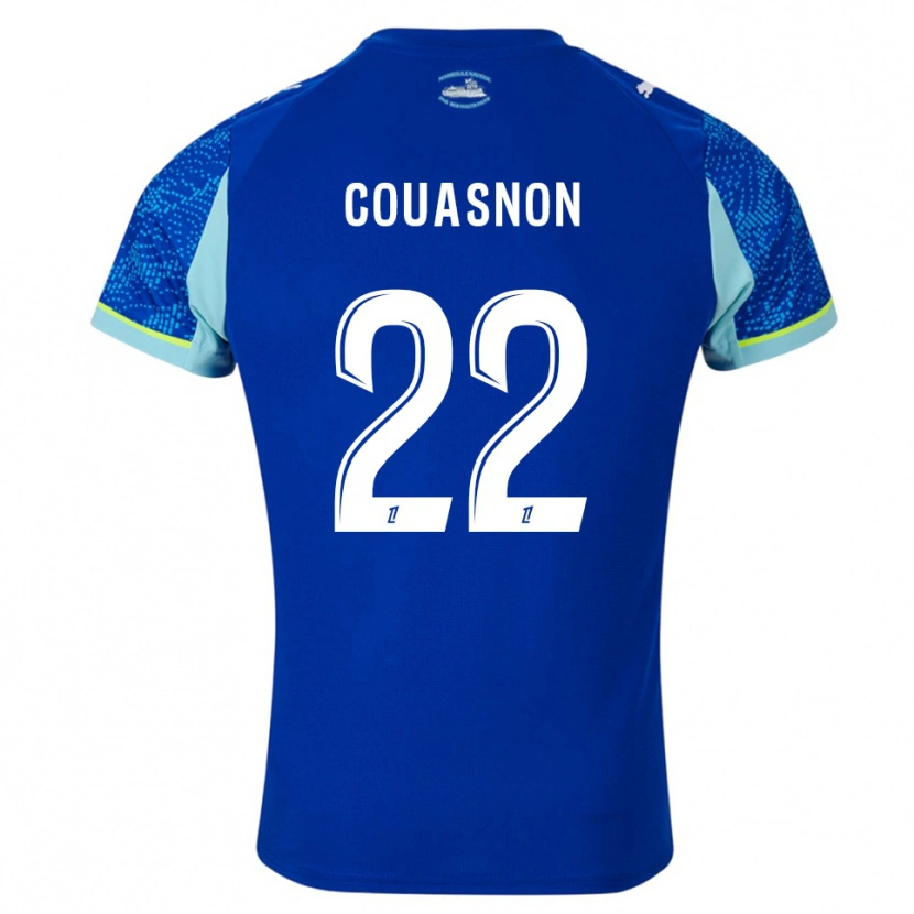 Danxen Homem Camisola Roxane Couasnon #22 Azul Celeste Branco Terceiro 2025/26 Camisa Brasil