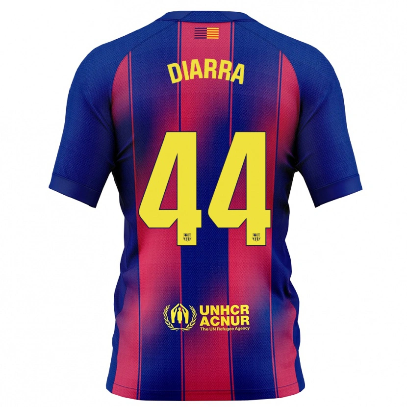 Danxen Mulher Camisola Ibrahim Diarra #44 Azul Vermelho Principal 2025/26 Camisa Brasil