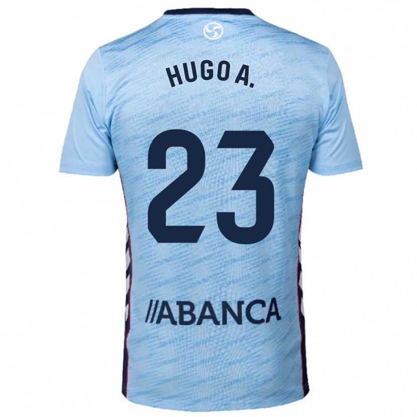 Danxen Mulher Camisola Hugo Álvarez #23 Azul Celeste Vermelho Principal 2025/26 Camisa Brasil