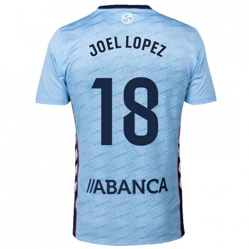 Danxen Mulher Camisola Joel López #18 Azul Celeste Vermelho Principal 2025/26 Camisa Brasil