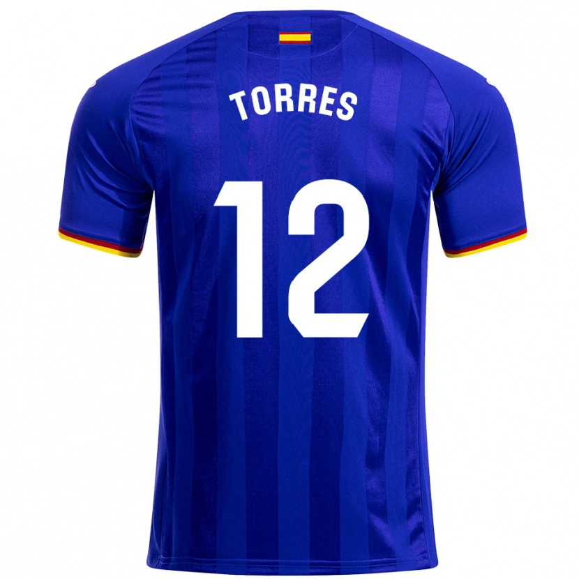 Danxen Mulher Camisola Rubén Torres #12 Azul Vermelho Amarelo Principal 2025/26 Camisa Brasil