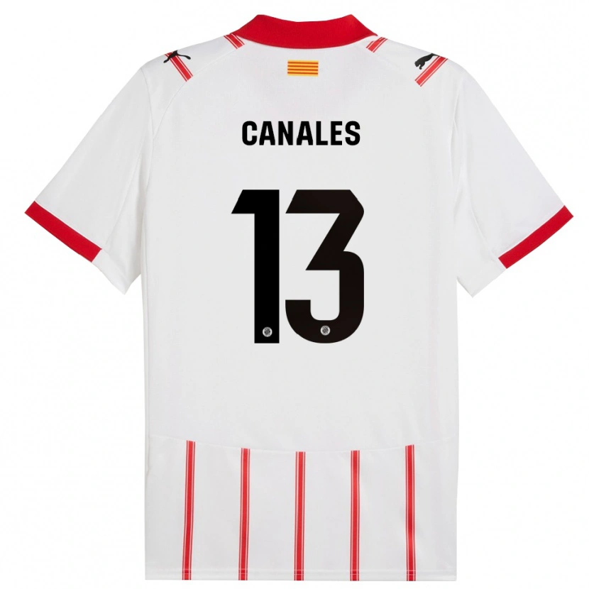 Danxen Mulher Camisola Juanvi Canales #13 Branco Vermelho Principal 2025/26 Camisa Brasil