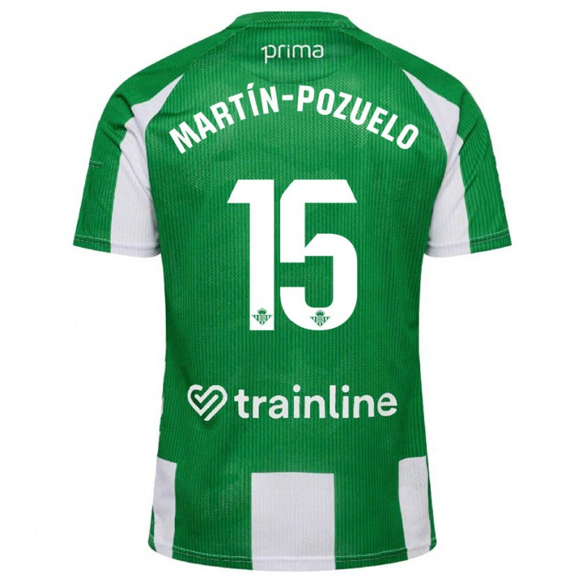 Danxen Mulher Camisola Esther Martín-Pozuelo #15 Verde Branco Principal 2025/26 Camisa Brasil