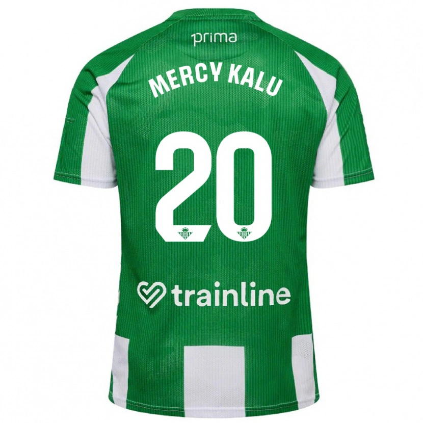 Danxen Mulher Camisola Chinyere Mercy Kalu #20 Verde Branco Principal 2025/26 Camisa Brasil