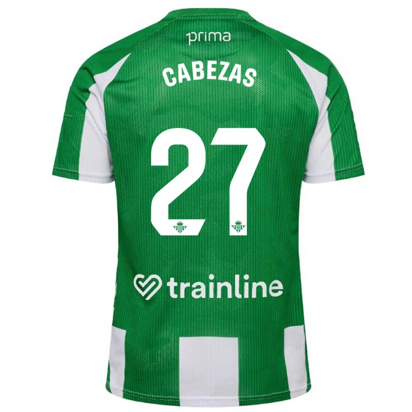 Danxen Mulher Camisola Ángela Cabezas #27 Verde Branco Principal 2025/26 Camisa Brasil