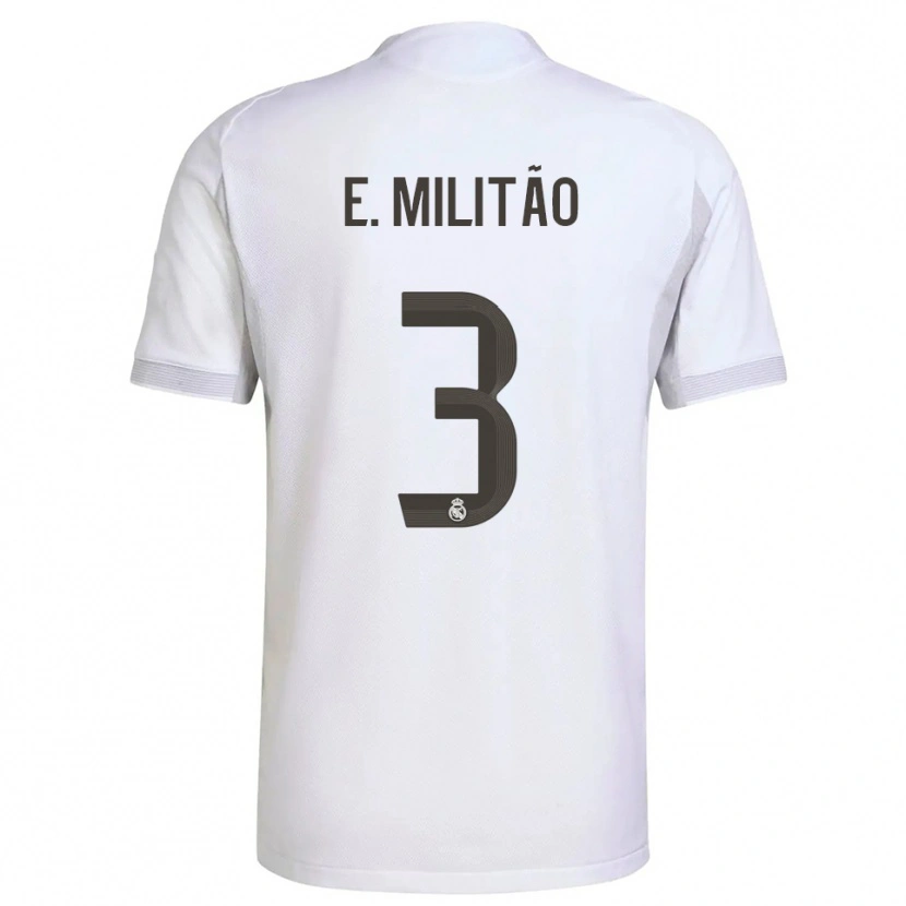 Danxen Mulher Camisola Éder Militão #3 Branco Amarelo Principal 2025/26 Camisa Brasil