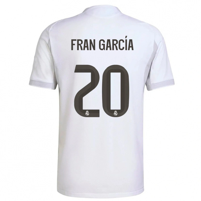Danxen Mulher Camisola Fran García #20 Branco Amarelo Principal 2025/26 Camisa Brasil