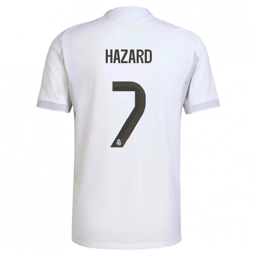 Danxen Mulher Camisola Eden Hazard #7 Branco Amarelo Principal 2025/26 Camisa Brasil
