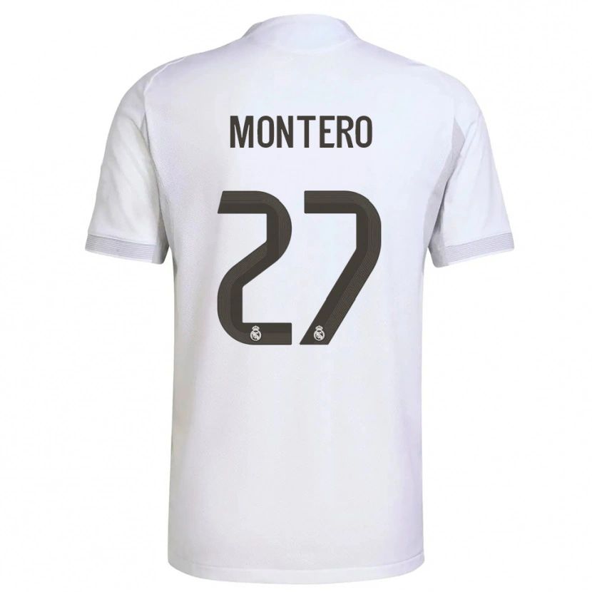 Danxen Mulher Camisola Pablo Montero #27 Branco Amarelo Principal 2025/26 Camisa Brasil