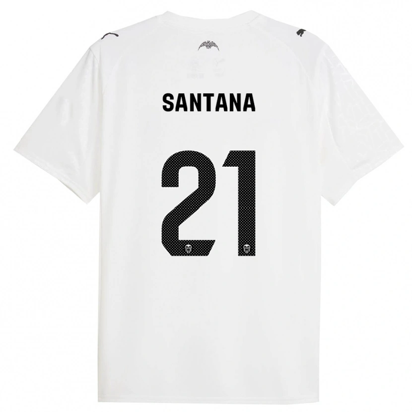 Danxen Mulher Camisola Ismael Santana #21 Branco Preto Principal 2025/26 Camisa Brasil