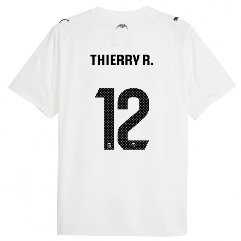 Danxen Mulher Camisola Thierry Correia #12 Branco Preto Principal 2025/26 Camisa Brasil