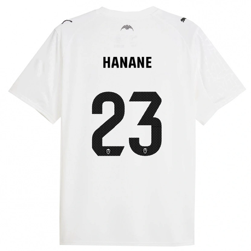 Danxen Mulher Camisola Hanane Ait El Haj #23 Branco Preto Principal 2025/26 Camisa Brasil