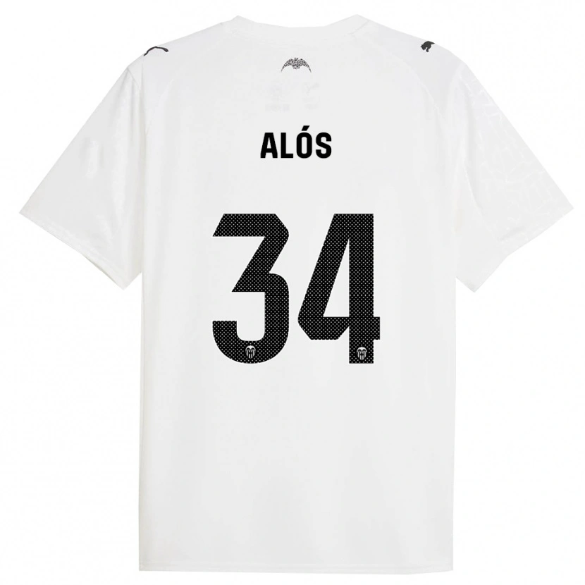 Danxen Mulher Camisola Carlos Alós #34 Branco Preto Principal 2025/26 Camisa Brasil