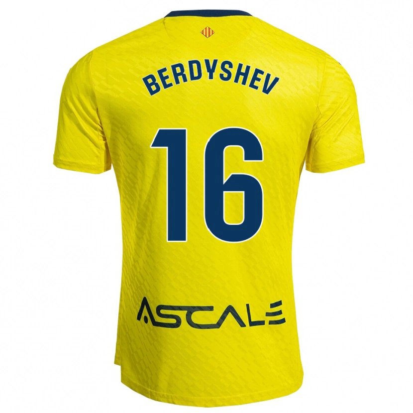 Danxen Mulher Camisola Tikhon Berdyshev #16 Amarelo Marinho Principal 2025/26 Camisa Brasil