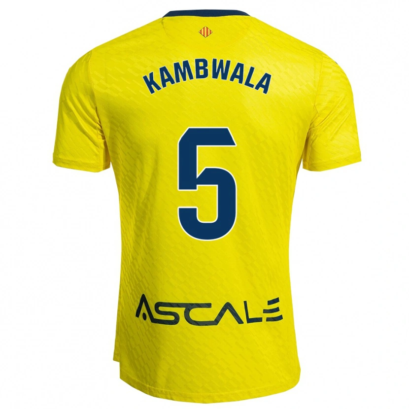 Danxen Mulher Camisola Willy Kambwala #5 Amarelo Marinho Principal 2025/26 Camisa Brasil