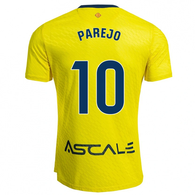 Danxen Mulher Camisola Dani Parejo #10 Amarelo Marinho Principal 2025/26 Camisa Brasil
