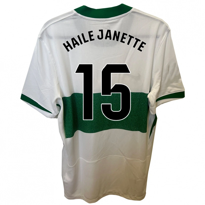 Danxen Mulher Camisola Haile Janette Pereira Richards #15 Branco Verde Principal 2025/26 Camisa Brasil