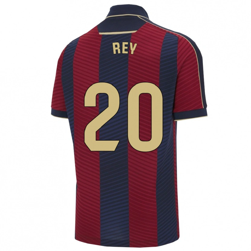 Danxen Mulher Camisola Oriol Rey #20 Vermelho Marinho Principal 2025/26 Camisa Brasil