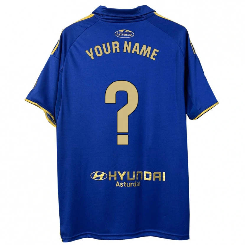 Danxen Mulher Camisola Seu Nome #0 Azul Dourado Principal 2025/26 Camisa Brasil