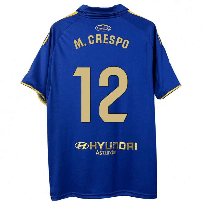 Danxen Mulher Camisola Marina Crespo Iglesias #12 Azul Dourado Principal 2025/26 Camisa Brasil