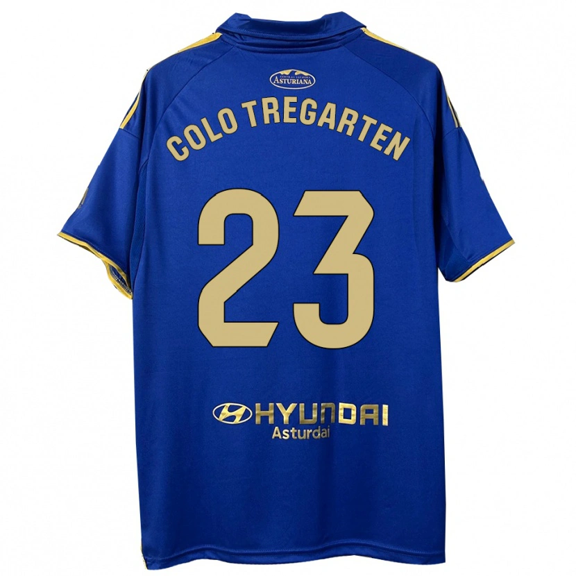 Danxen Mulher Camisola Colo Tregarten #23 Azul Dourado Principal 2025/26 Camisa Brasil