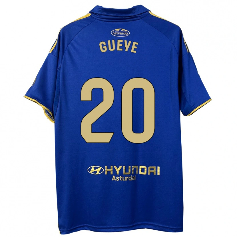 Danxen Mulher Camisola Lamine Gueye #20 Azul Dourado Principal 2025/26 Camisa Brasil