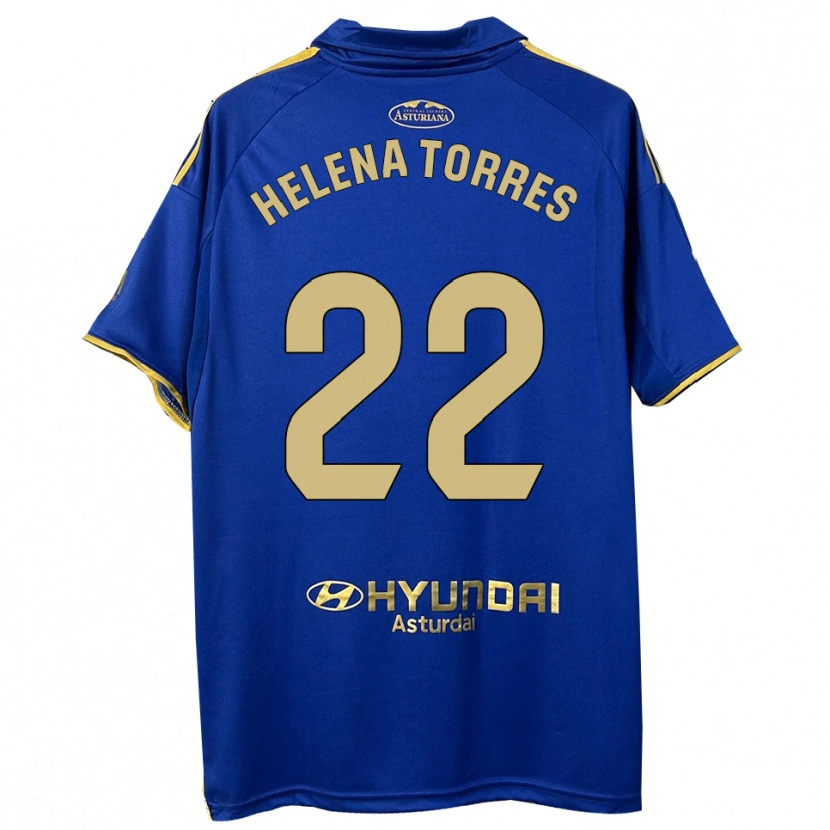 Danxen Mulher Camisola Helena Torres Maiquez #22 Azul Dourado Principal 2025/26 Camisa Brasil