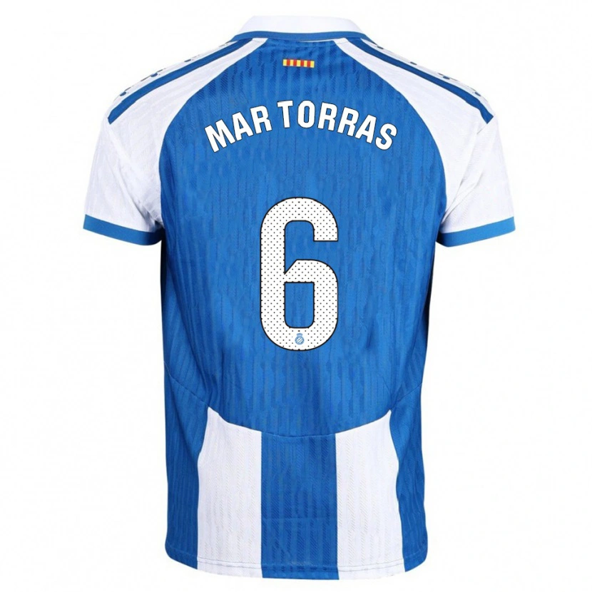 Danxen Mulher Camisola Mar Torrás De Fortuny #6 Azul Branco Principal 2025/26 Camisa Brasil