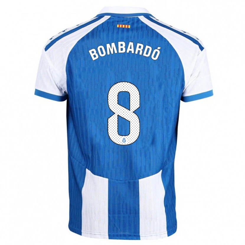 Danxen Mulher Camisola Alex Bombardó #8 Azul Branco Principal 2025/26 Camisa Brasil