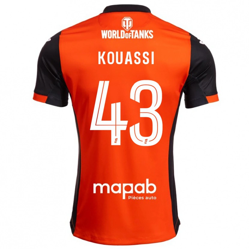 Danxen Mulher Camisola Arsène Kouassi #43 Preto Laranja Principal 2025/26 Camisa Brasil