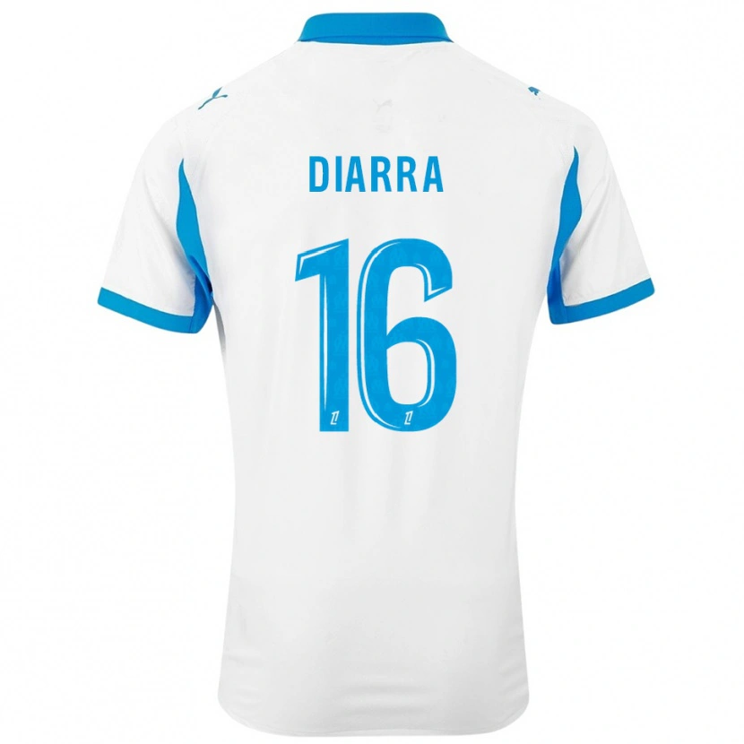 Danxen Mulher Camisola Cheick Diarra #16 Branco Azul Celeste Principal 2025/26 Camisa Brasil