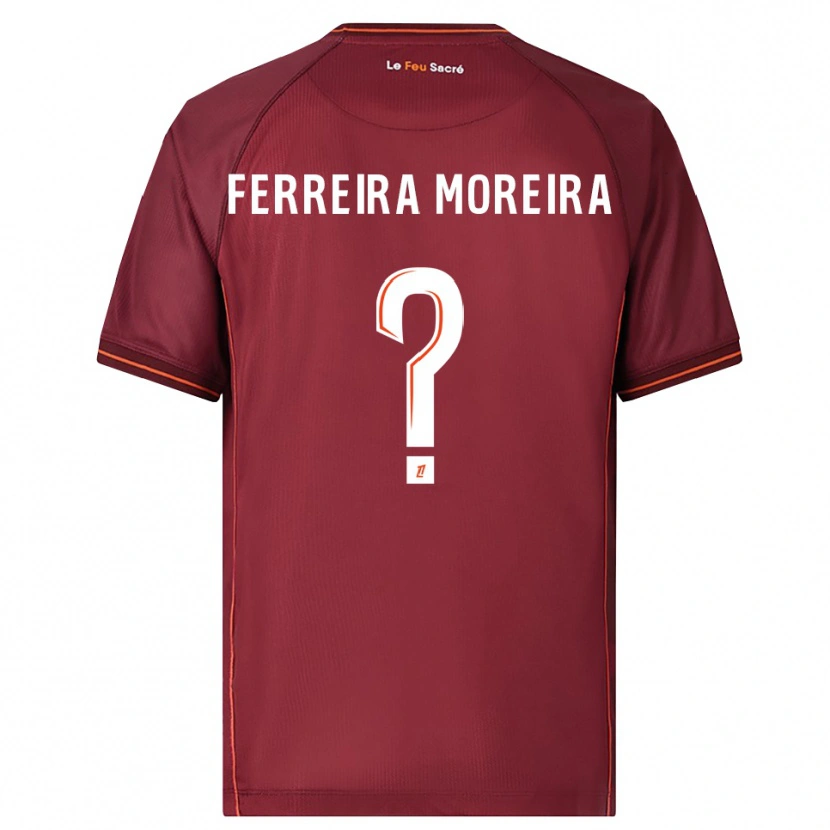 Danxen Mulher Camisola Ruben Ferreira Moreira #0 Borgonha Branco Principal 2025/26 Camisa Brasil