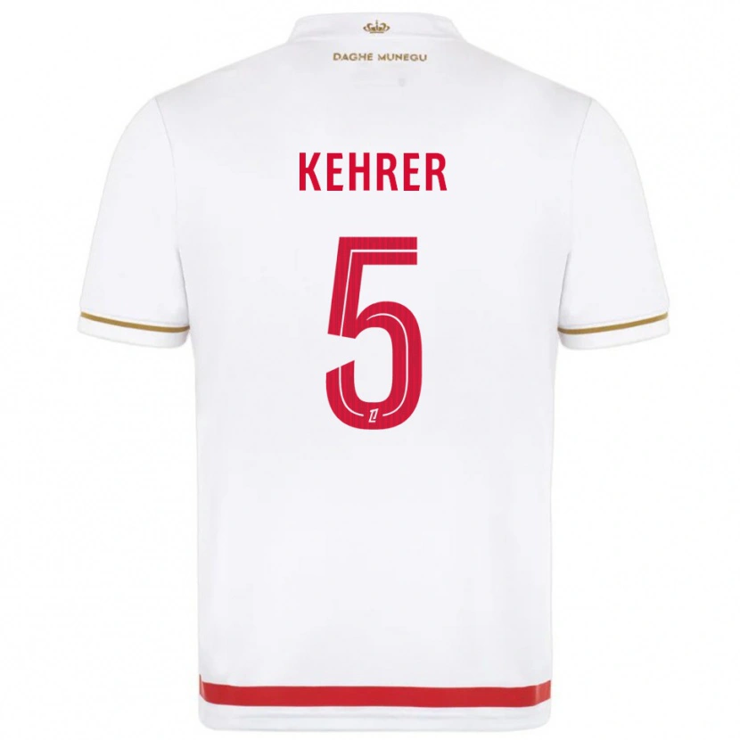 Danxen Mulher Camisola Thilo Kehrer #5 Vermelho Branco Principal 2025/26 Camisa Brasil