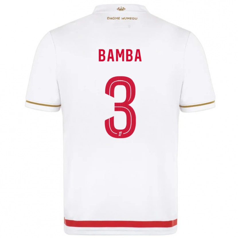Danxen Mulher Camisola Ismaïl Bamba #3 Vermelho Branco Principal 2025/26 Camisa Brasil