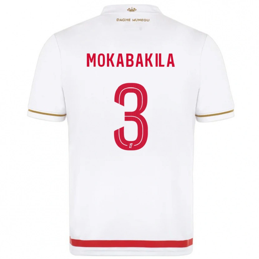 Danxen Mulher Camisola Nick Mokabakila #3 Vermelho Branco Principal 2025/26 Camisa Brasil