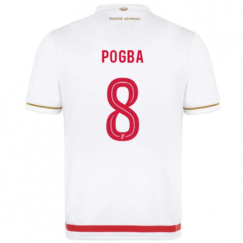 Danxen Mulher Camisola Paul Pogba #8 Vermelho Branco Principal 2025/26 Camisa Brasil
