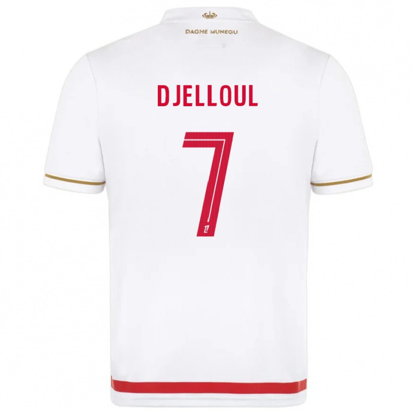 Danxen Mulher Camisola Jassim Djelloul #7 Vermelho Branco Principal 2025/26 Camisa Brasil