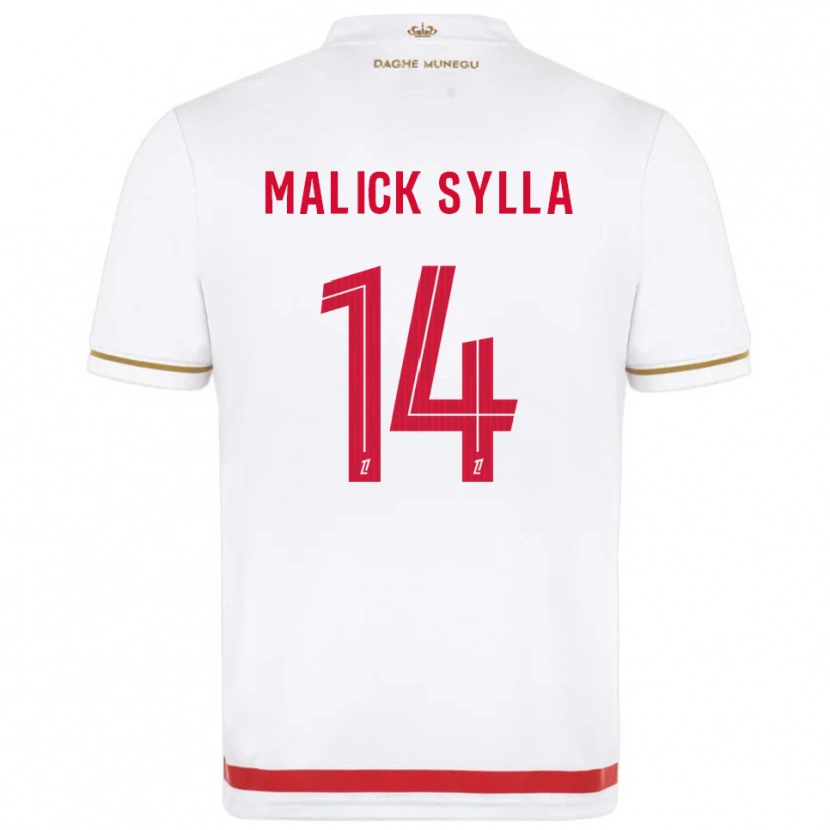 Danxen Mulher Camisola Malick Sylla #14 Vermelho Branco Principal 2025/26 Camisa Brasil
