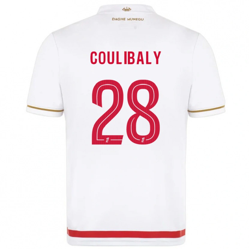 Danxen Mulher Camisola Mamadou Coulibaly #28 Vermelho Branco Principal 2025/26 Camisa Brasil
