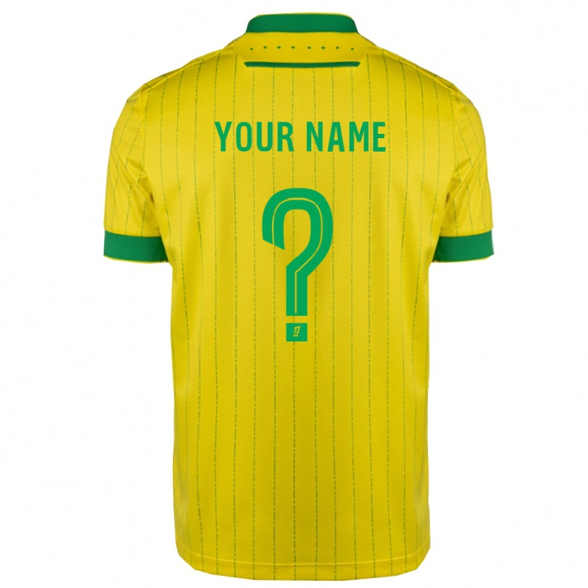 Danxen Mulher Camisola Seu Nome #0 Amarelo Verde Principal 2025/26 Camisa Brasil
