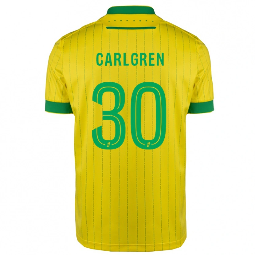 Danxen Mulher Camisola Patrik Carlgren #30 Amarelo Verde Principal 2025/26 Camisa Brasil