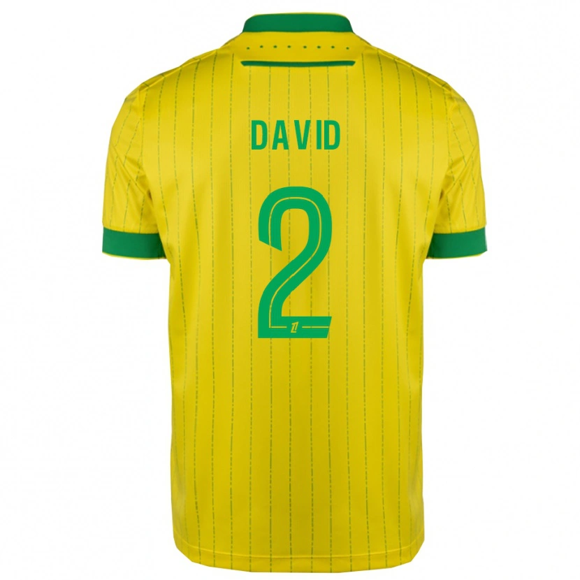 Danxen Mulher Camisola Timothé David #2 Amarelo Verde Principal 2025/26 Camisa Brasil
