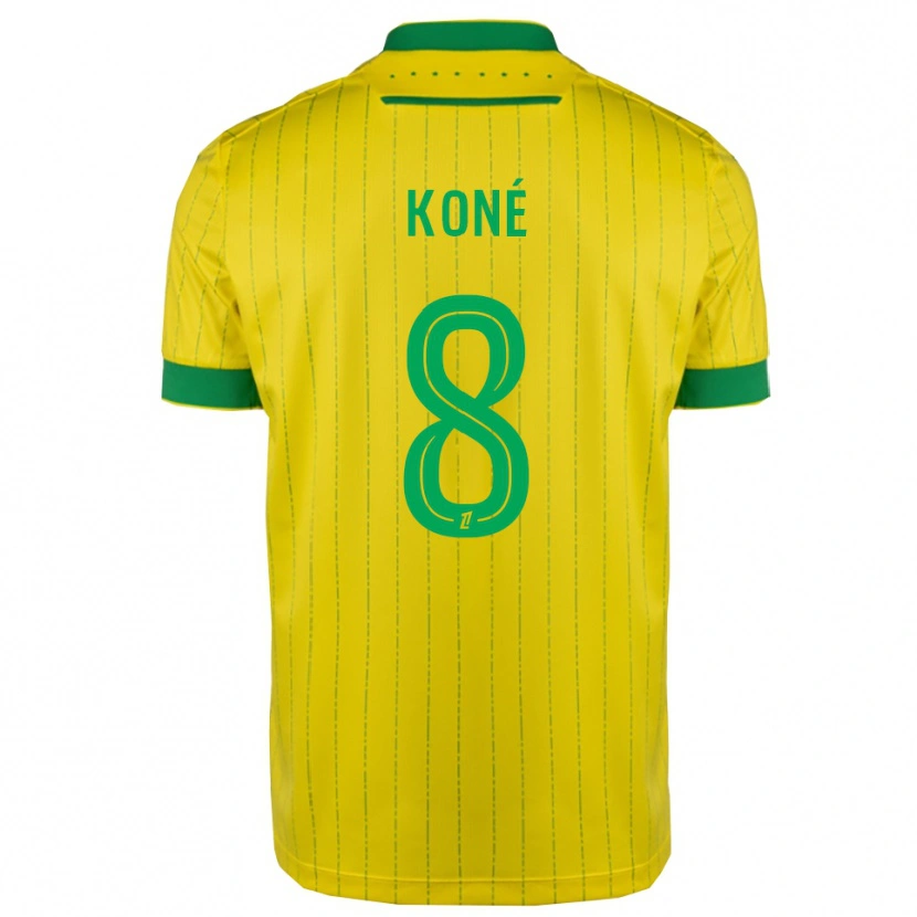 Danxen Mulher Camisola Kassoum Koné #8 Amarelo Verde Principal 2025/26 Camisa Brasil