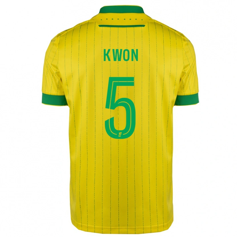 Danxen Mulher Camisola Hyeok-Kyu Kwon #5 Amarelo Verde Principal 2025/26 Camisa Brasil