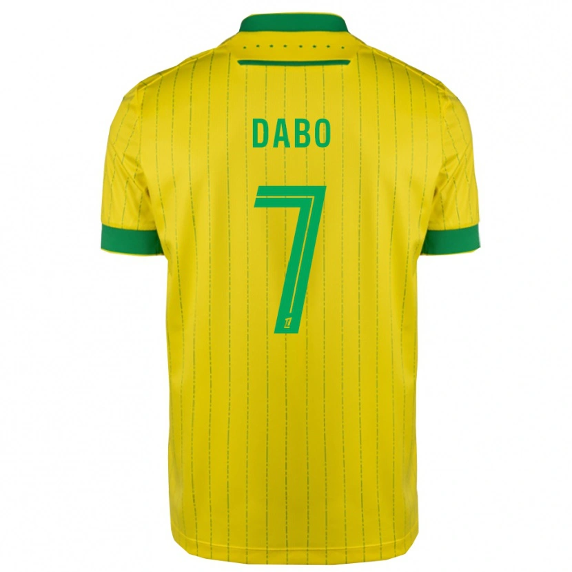 Danxen Mulher Camisola Moustapha Dabo #7 Amarelo Verde Principal 2025/26 Camisa Brasil