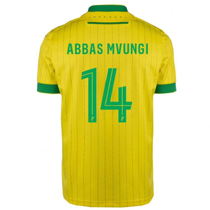 Danxen Mulher Camisola Omar Abbas Mvungi #14 Amarelo Verde Principal 2025/26 Camisa Brasil
