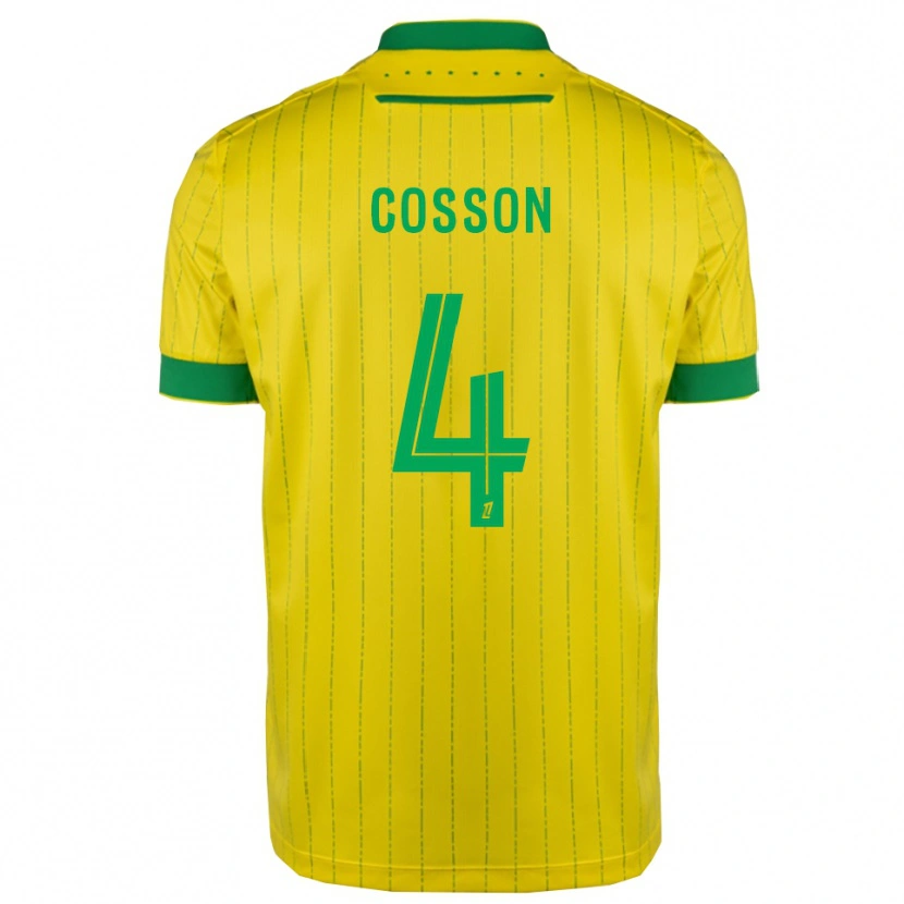 Danxen Mulher Camisola Maureen Cosson #4 Amarelo Verde Principal 2025/26 Camisa Brasil
