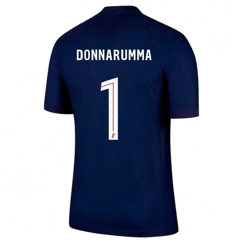 Danxen Mulher Camisola Gianluigi Donnarumma #1 Azul Marinho Vermelho Principal 2025/26 Camisa Brasil