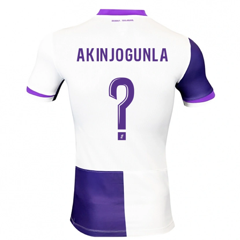 Danxen Mulher Camisola Michaël Akinjogunla #0 Roxo Branco Principal 2025/26 Camisa Brasil